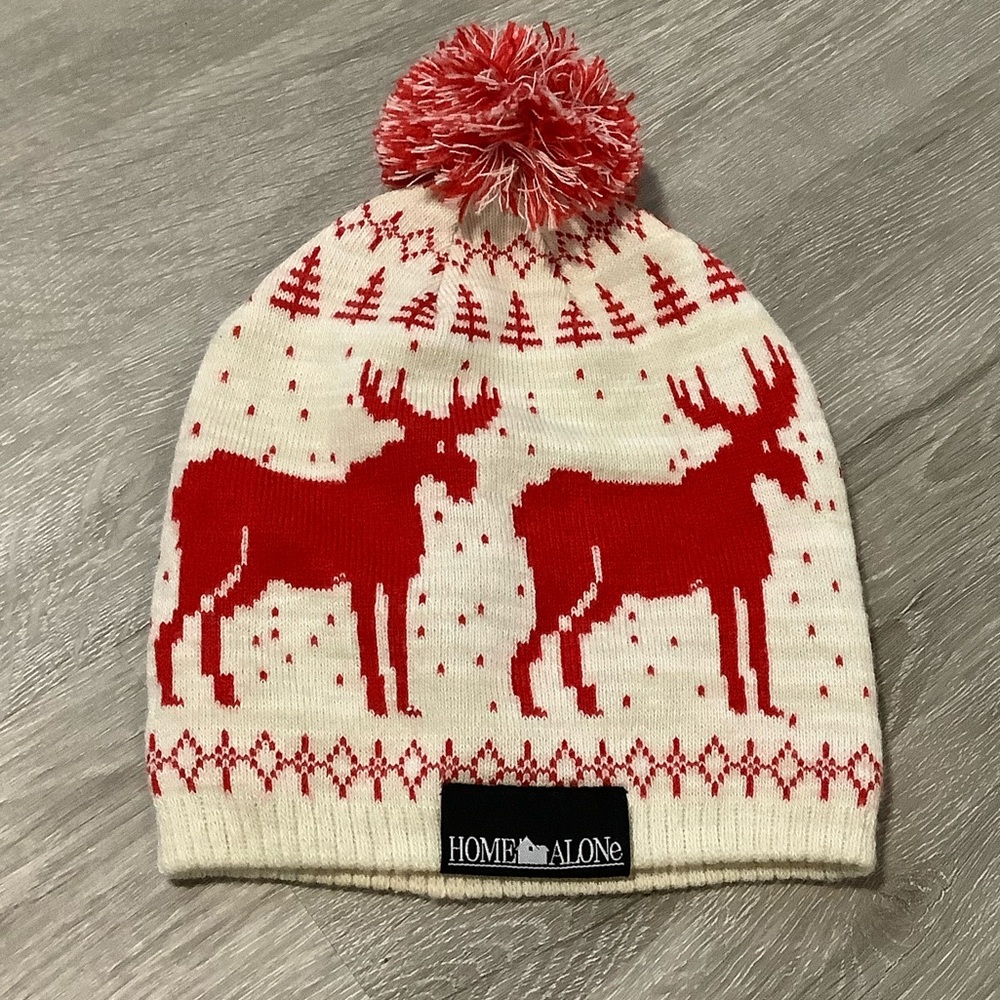 Home alone youth size moose knit beanie hat